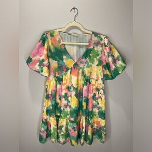 Vibrant Watercolor Dress